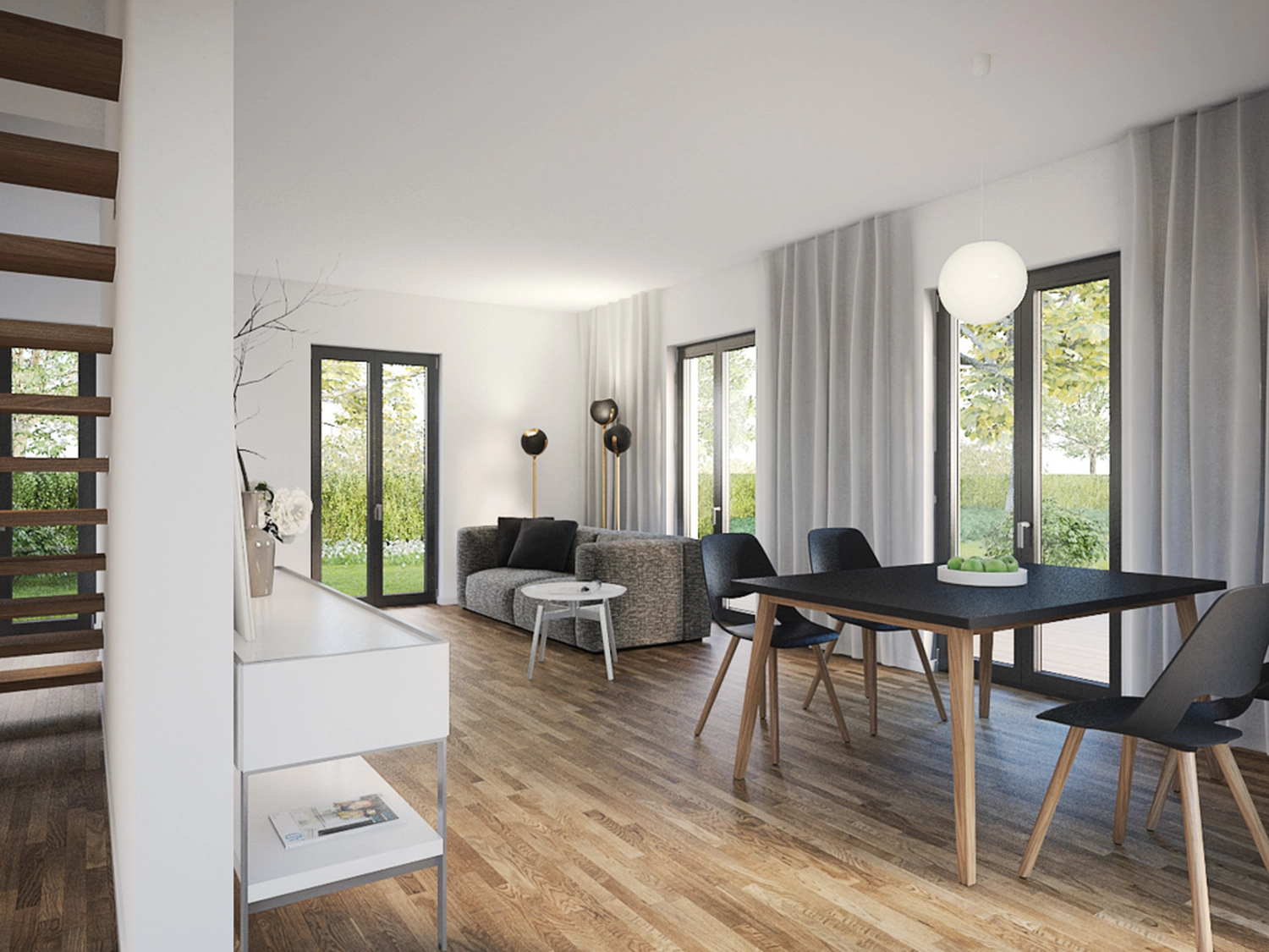 Sam Haus – modularer Hausbau - Haus Wohnzimmer