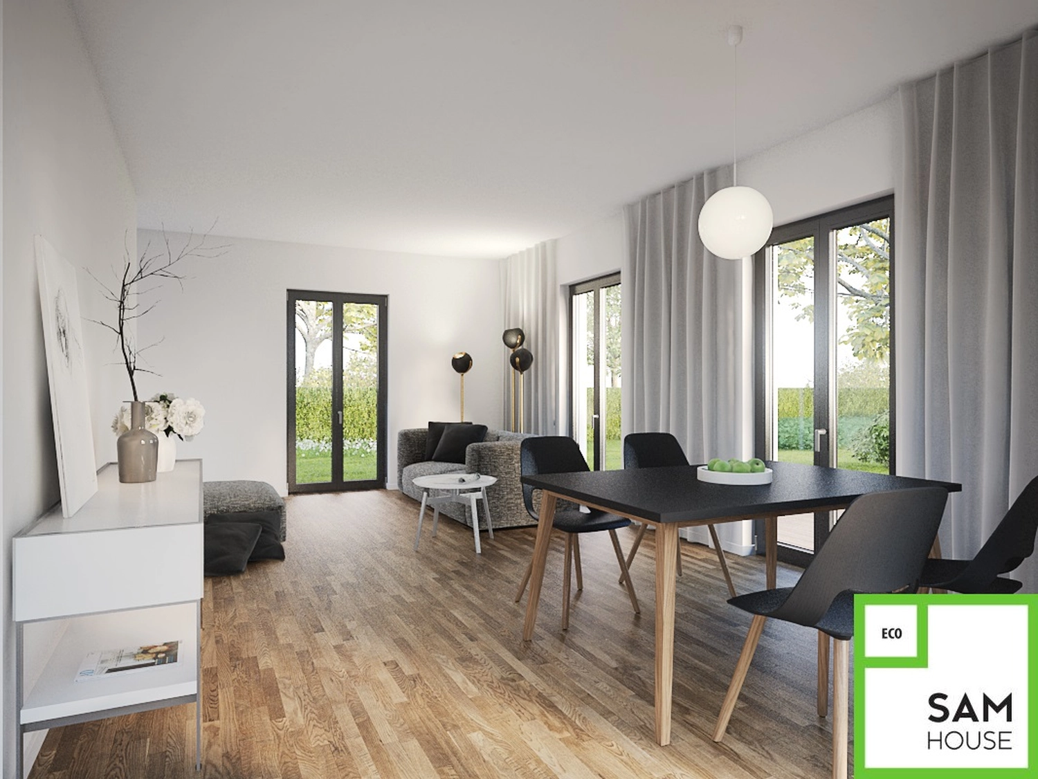 Sam Haus – modularer Hausbau - Haus Wohnzimmer